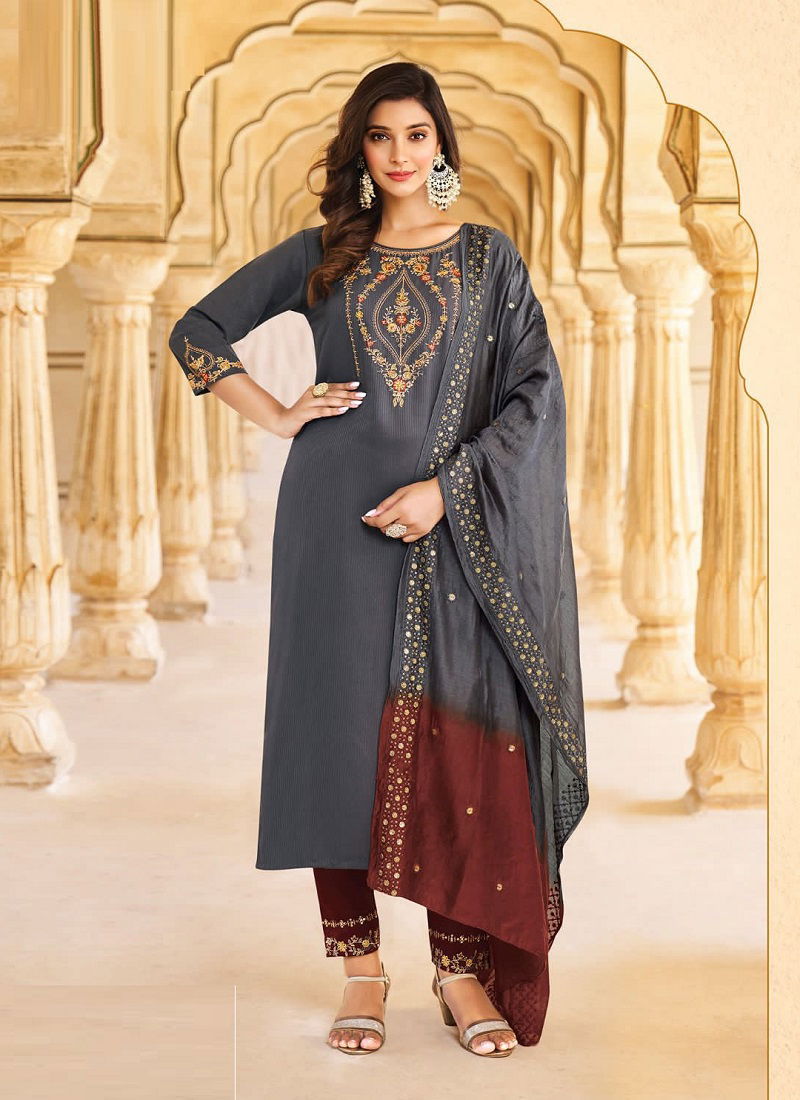 Aadhya By Ladies Flavour Embroidery Readymade Suits